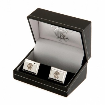 FC Rangers spinki mankietowe Silver Plated Cufflinks