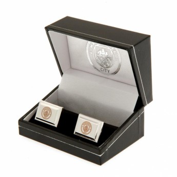 Manchester City spinki mankietowe Silver Plated Cufflinks