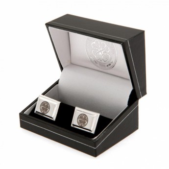 FC Celtic spinki mankietowe Silver Plated Cufflinks