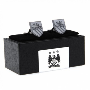 Manchester City spinki mankietowe Cufflinks Chrome