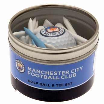 Manchester City zestaw do golfa Ball & Tee Set