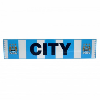 Manchester City metalowy znak Bar Scarf Sign
