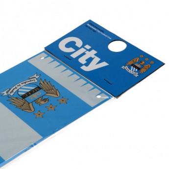 Manchester City metalowy znak Bar Scarf Sign