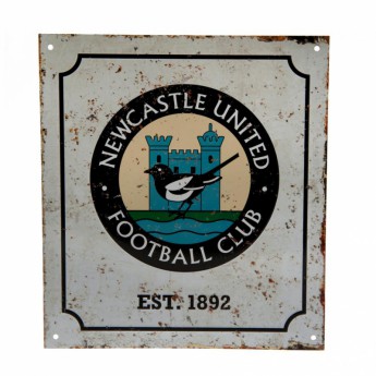 Newcastle United tablica na ścianę Retro Logo Sign