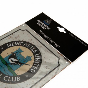 Newcastle United tablica na ścianę Retro Logo Sign