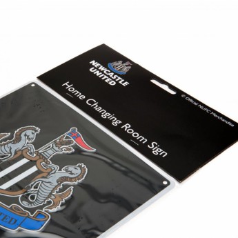 Newcastle United metalowy znak Home Changing Room Sign