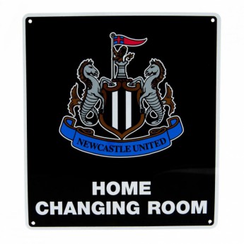 Newcastle United metalowy znak Home Changing Room Sign