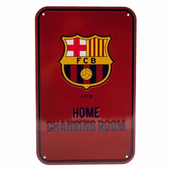 Barcelona metalowy znak Home Changing Room Sign