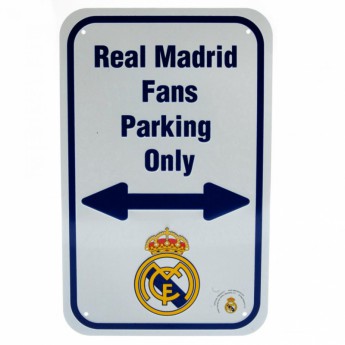 Real Madryt metalowy znak No Parking Sign