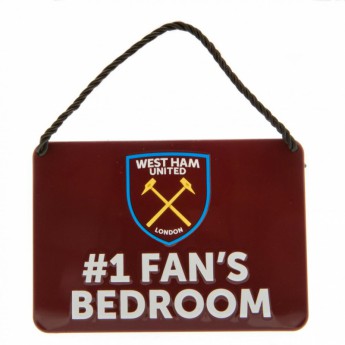 West Ham United ozdoba do sypialni Bedroom Sign No1 Fan