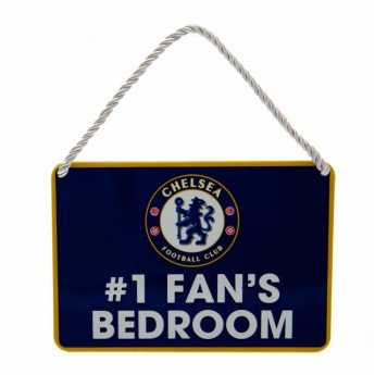 Chelsea ozdoba do sypialni blue Bedroom Sign No1 Fan