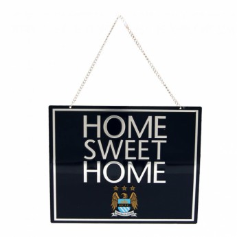 Manchester City metalowy znak Home Sweet Home Sign EC