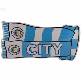 Manchester City metalowy znak Show Your Colours Sign