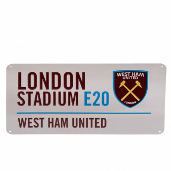 West Ham United tablica na ścianę Street Sign