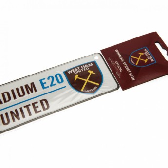 West Ham United tabliczka na okno Window Sign