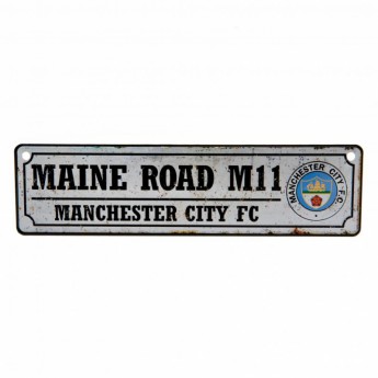 Manchester City tabliczka na okno Retro Window Sign