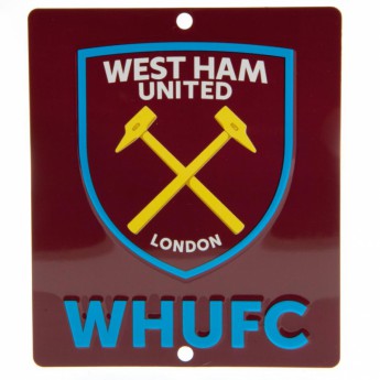 West Ham United tabliczka na okno Window Sign SQ