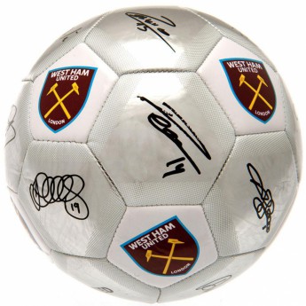 West Ham United piłka z podpisami Football Signature SV