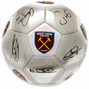 West Ham United piłka z podpisami Football Signature SV