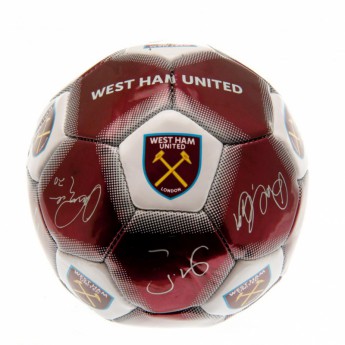 West Ham United piłka z podpisami Mini Ball Signature