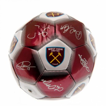 West Ham United piłka z podpisami Mini Ball Signature