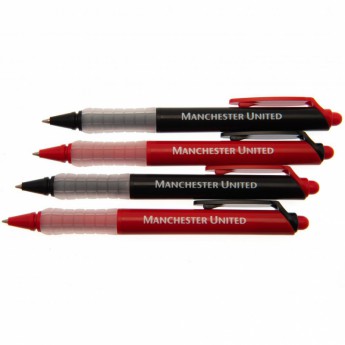 Manchester United zestaw długopisów 4pk Pen Set