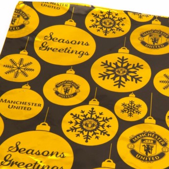 Manchester United papier podarunkowy Christmas Wrap