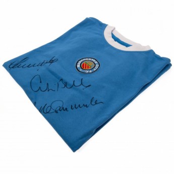 Słynni piłkarze piłkarska koszulka meczowa Manchester City Bell / Lee / Summerbee replica 1972 shirt