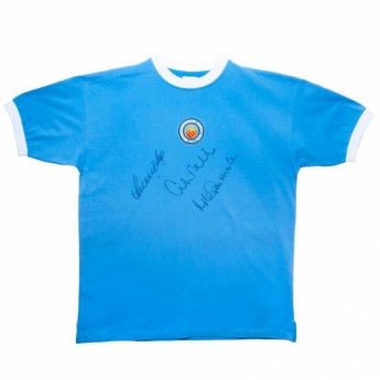 Słynni piłkarze piłkarska koszulka meczowa Manchester City Bell / Lee / Summerbee replica 1972 shirt