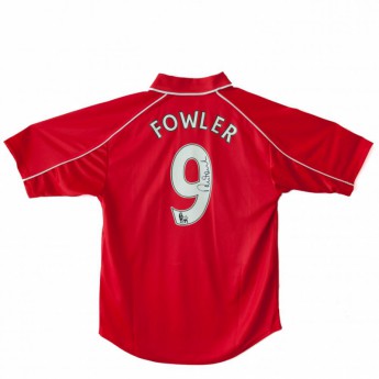 Słynni piłkarze piłkarska koszulka meczowa FC Liverpool Fowler 2001 replica shirt