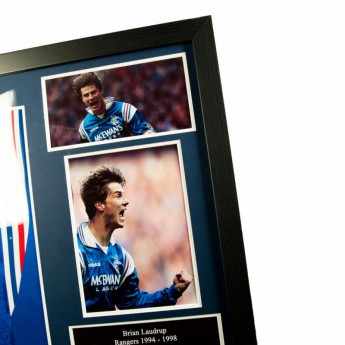 FC Rangers koszulka w antyramie Laudrup Signed Shirt (Framed)