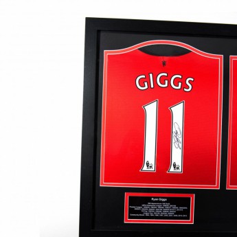 Słynni piłkarze koszulka w antyramie Manchester United Giggs & Scholes Signed Shirts (Dual Framed)