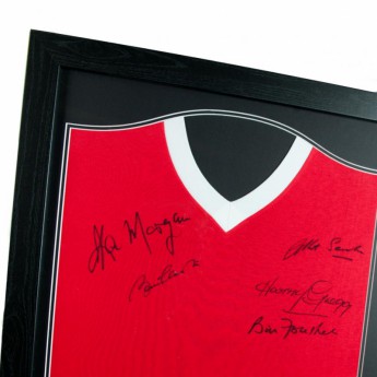 Słynni piłkarze koszulka w antyramie Manchester United 1958 Busby Babes Signed Shirt (Framed)