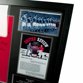 Słynni piłkarze koszulka w antyramie Manchester United 1958 Busby Babes Signed Shirt (Framed)