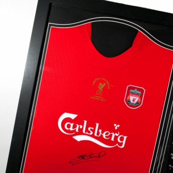 Słynni piłkarze koszulka w antyramie FC Liverpool Gerrard Signed Shirt Istanbul (Framed)