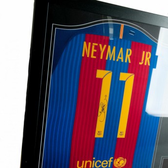Słynni piłkarze koszulka w antyramie FC Barcelona Neymar Signed Shirt (Framed)