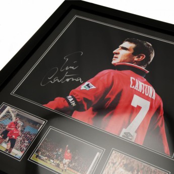Słynni piłkarze obrazek w ramce Manchester United Cantona Signed Framed Print