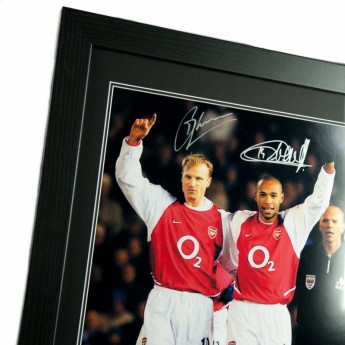 Słynni piłkarze obrazek w ramce FC Arsenal Bergkamp & Henry Signed Framed Print