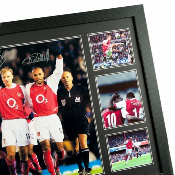 Słynni piłkarze obrazek w ramce FC Arsenal Bergkamp & Henry Signed Framed Print