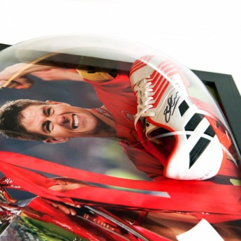 Słynni piłkarze korki w antyramie FC Liverpool Gerrard Signed Boot (Framed)