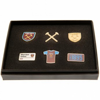 West Ham United zestaw pinesek 6 Piece Badge Set