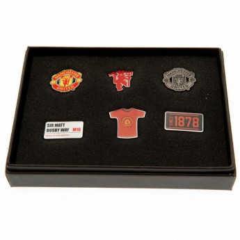 Manchester United zestaw pinesek 6 Piece Badge Set