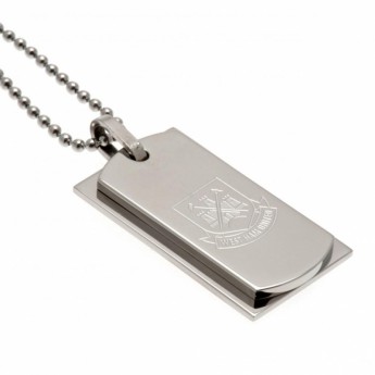 West Ham United naszyjnik z zawieszką Double Dog Tag & Chain CT