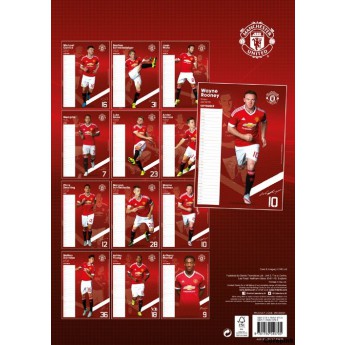 Manchester United kalendarz 2016(297 mm x 420 mm) A3