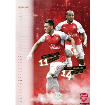 FC Arsenal kalendarz 2016 (297 mm x 420 mm) A3