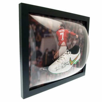 Słynni piłkarze korki w antyramie Manchester United Cantona Signed Boot (Framed)