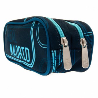 Real Madryt piórnik na ołówki Double Zip Pencil Case