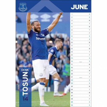 FC Everton kalendarz 2019 official A3
