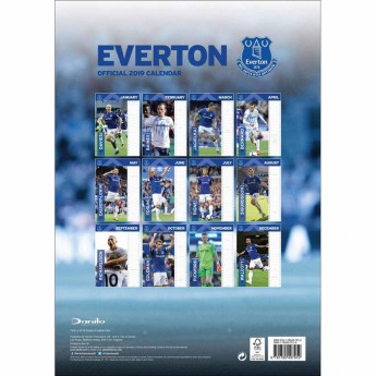 FC Everton kalendarz 2019 official A3
