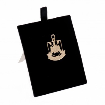 West Ham United złoty brelok 9ct Gold Pendant Castle